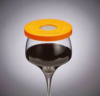 Wine Tapa Wine Glass Cover Tangerine