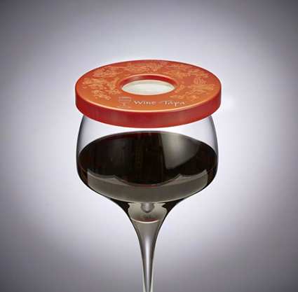 Wine Tapa Wine Glass Cover Terra Cotta