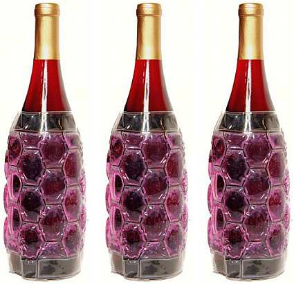 Cool Sack Wine Bottle Wrap Burgandy Set of 3