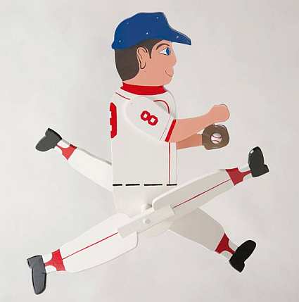 Baseball Player Whirligig Kit
