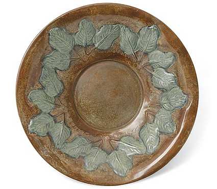 Achla Green Leaves Bird Bath Large