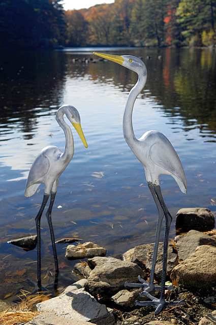 Achla Waders Collection Egret I and Egret II Statuaries