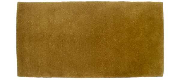 Solid Color Rectangular Hearth Rug Sienna