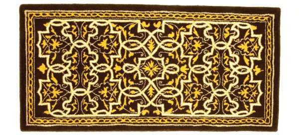 Classic Rectangular Hearth Rug Tabriz Deep Olive