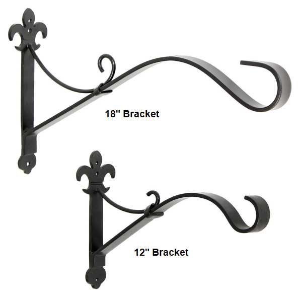 Fleur-de-Lis Heavy-Duty Brackets 12" and 18"