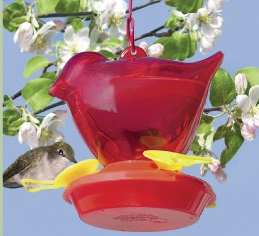 Red Bird Hummingbird Feeder w/Hanger