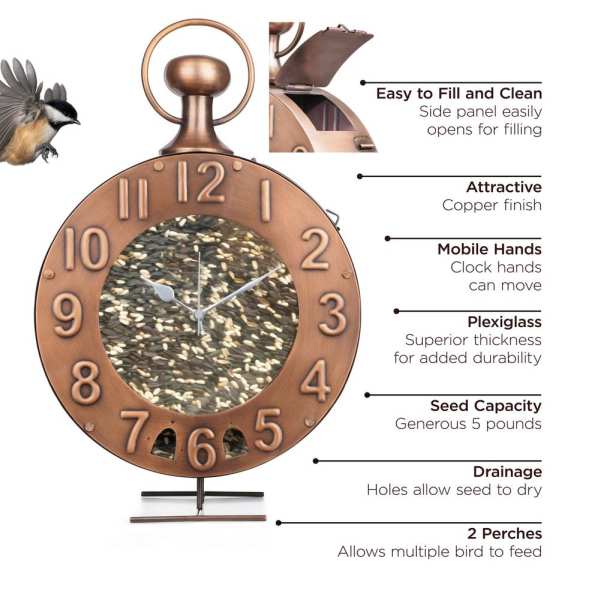 Time Fly's Copper Bird Feeder