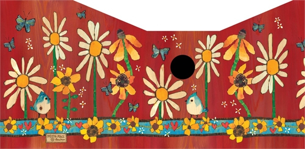 Daisies and Sunflowers All-Weather Birdhouse