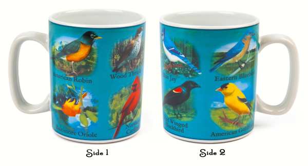 North American Songbirds Musical Mug