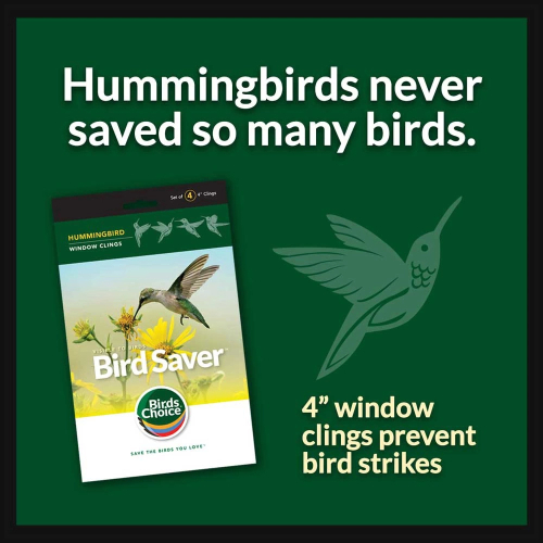 Bird Saver Window Clings Hummingbird
