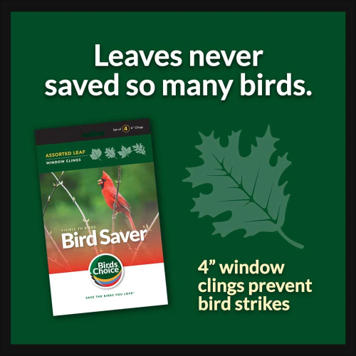 Bird Saver Window Clings Assorted Leaf