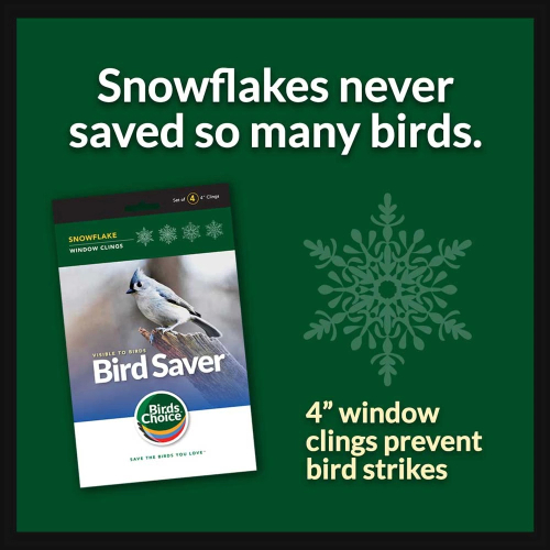 Bird Saver Window Clings Snowflake