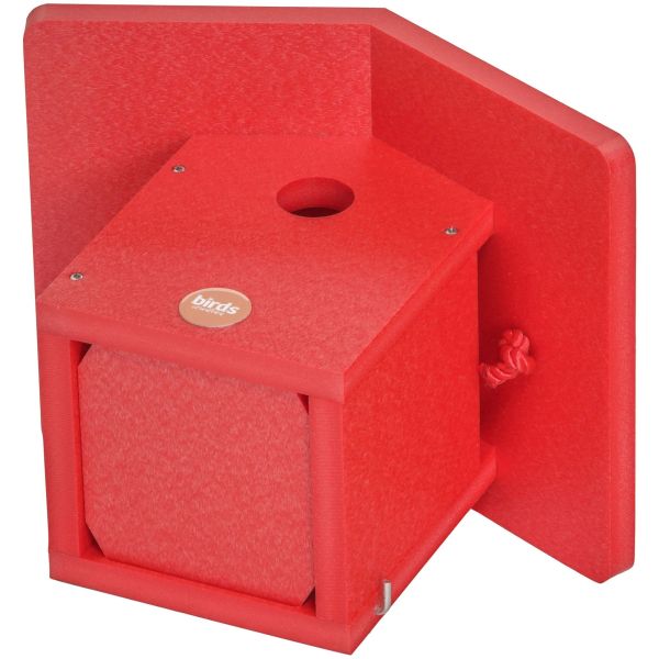 Color Pop Recycled Plastic Wren House Red