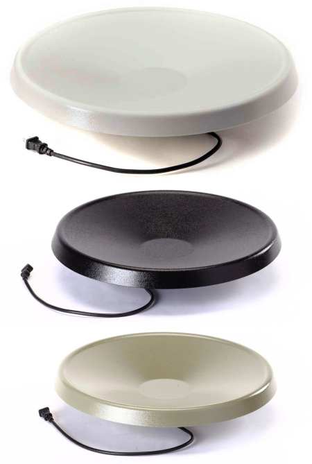 Heated Bird Bath Bowls - White, Black or Green