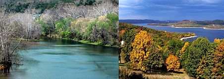 Ozarks in Spring - Ozarks in Fall