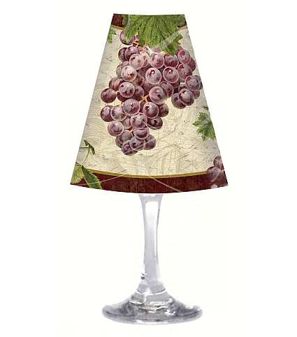 Wine Glass Shade Old World Fruit 