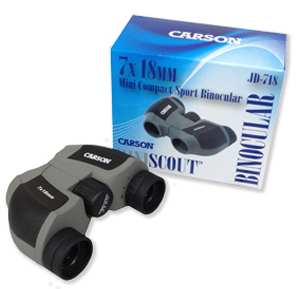 Carson Optical MiniScout Compact Binoculars 7x18mm