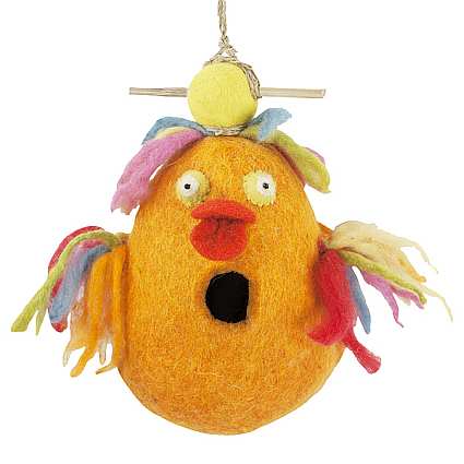 Wild Woolies Felt Bird House Rubber Ducky