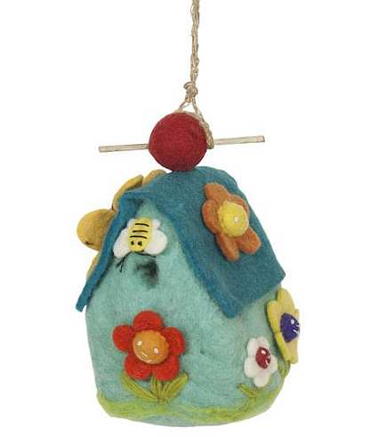 Wild Woolies Felt Bird House Flower House