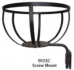 12" Flower Pot Holder - Screw Mount