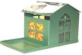 Food Pantry Metal Squirrel Feeder Green Verdigris finish colors