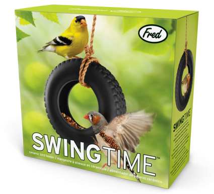 Swing Time Ceramic Bird Feeder