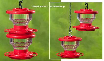 Double Stack Hummingbird Feeder