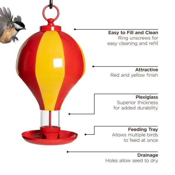 Up, Up & Away Hot Air Balloon Bird Feeder