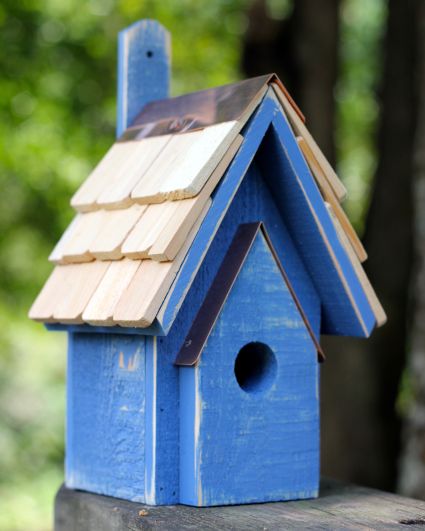 Classic Bird House Blueberry