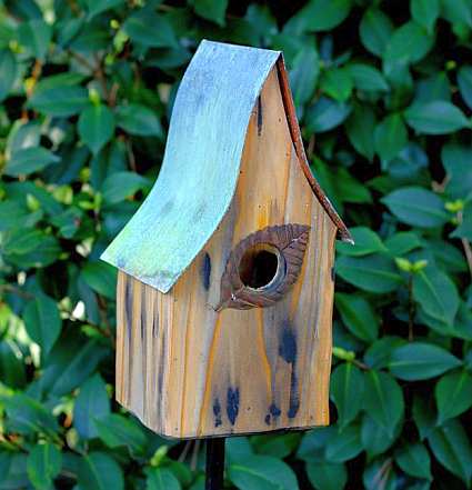 Shady Shed Bird House Natural