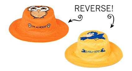 Luvali Reversible Kids' Sun Hat Bird/Owl
