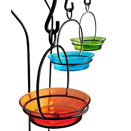 Hanging Cuban Bird Bath/Bird Feeder 8"