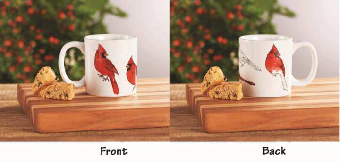 Northern Cardinal Ceramic 16 oz. Coffee Mug