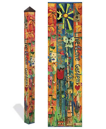 Love Garden Art Pole 6 ft.