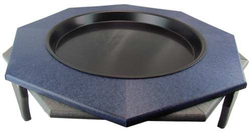 Recycled Poly Low-Profile Ground Bird Bath