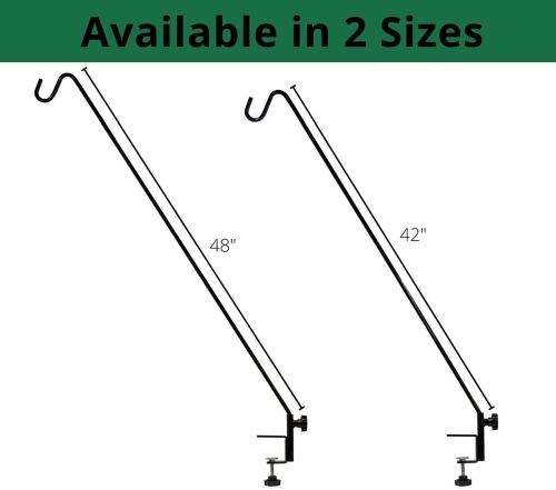 Adjustable Deck Hook with Clamp - 42 and 48 inch