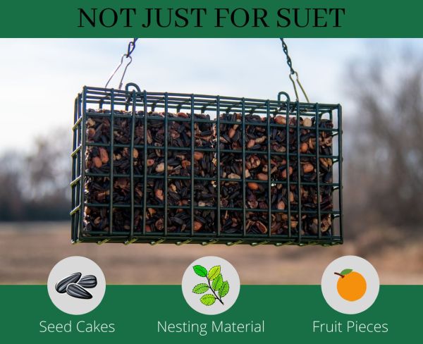 Deluxe Metal Double Suet Cage