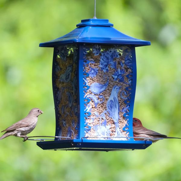 Paisley Sky Metal Gazebo Bird Feeder