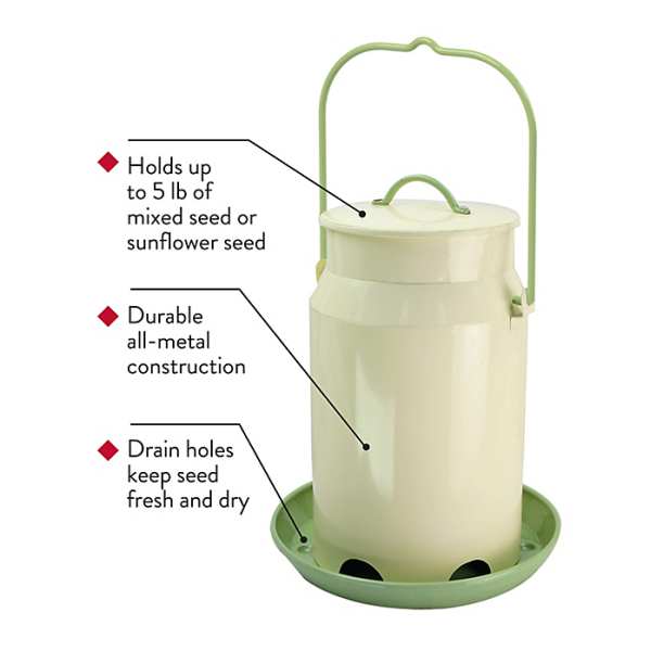 Milk Pail Bird Feeder