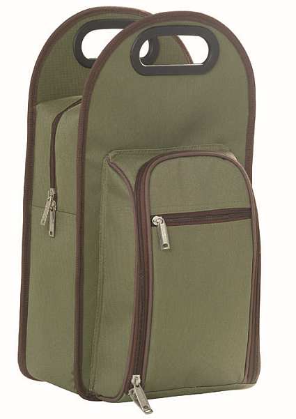 Two-Person Insulated Wine Tote Olive