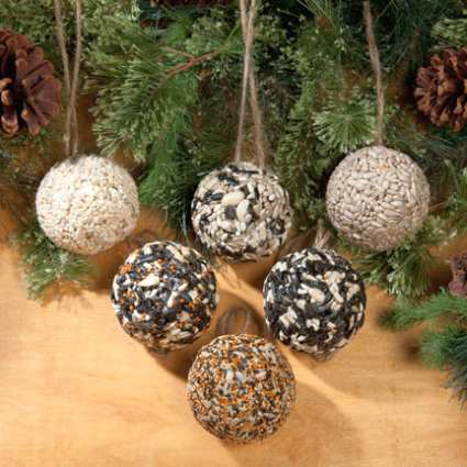 Christmas Tree Ornament Seed Balls Set of 6