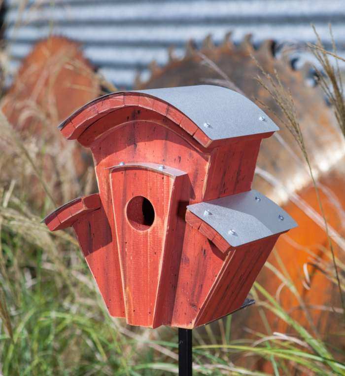 Steam Piper Birdhouse Cypress/Redwood