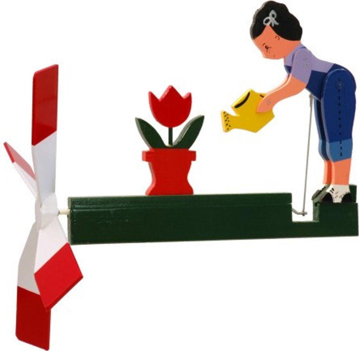 Classic Garden Girl Whirligig