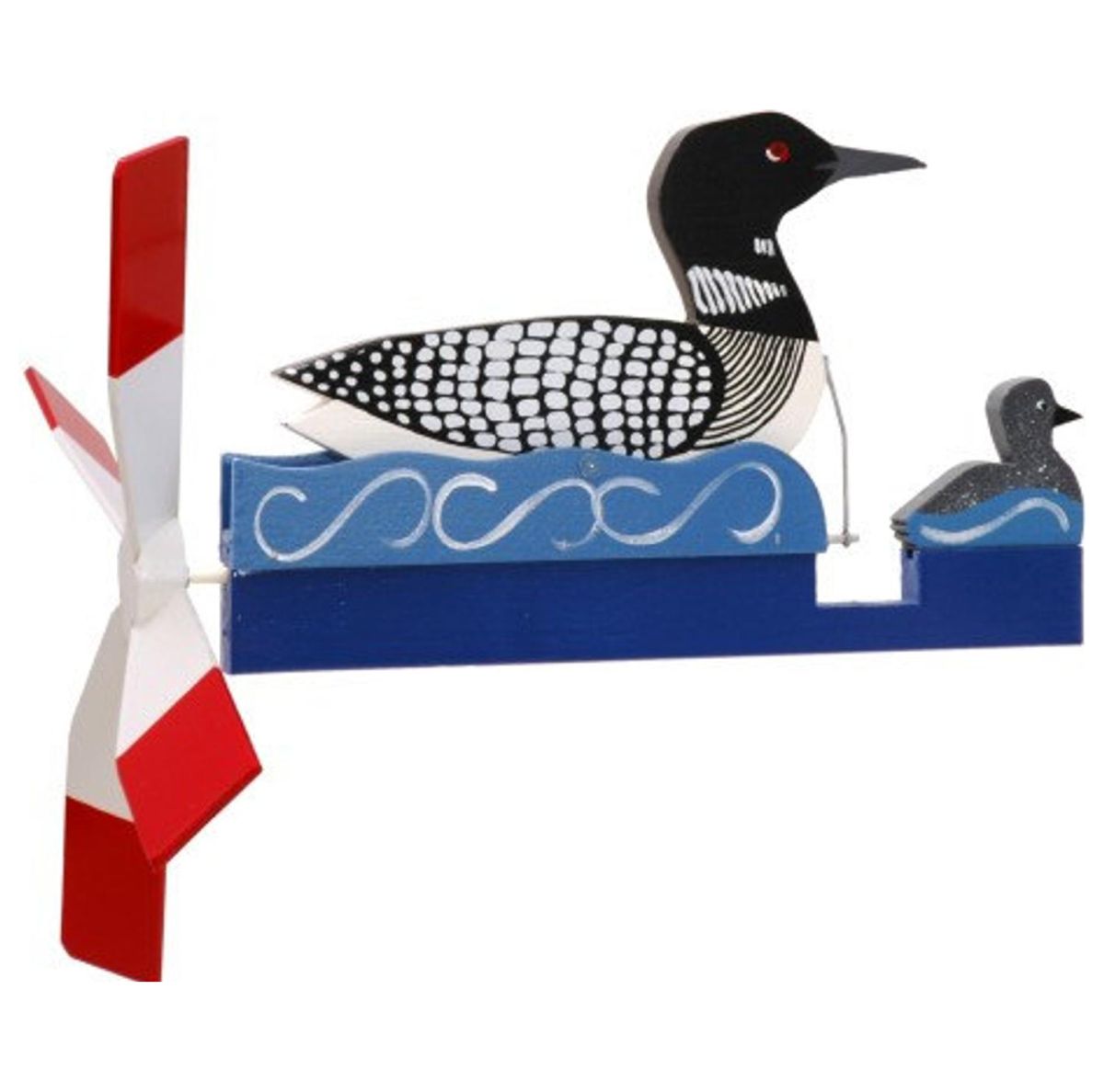 Classic Loon with Baby Whirligig
