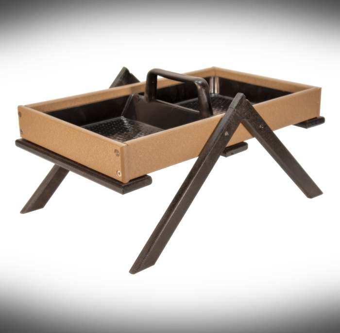 Recycled Poly Large Tray Ground Feeder Tan