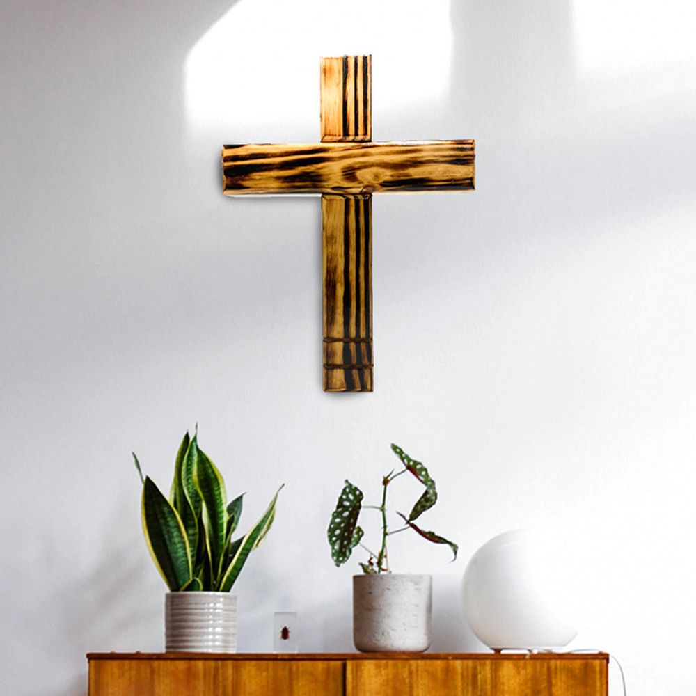 Distressed Rustic Wooden Cross