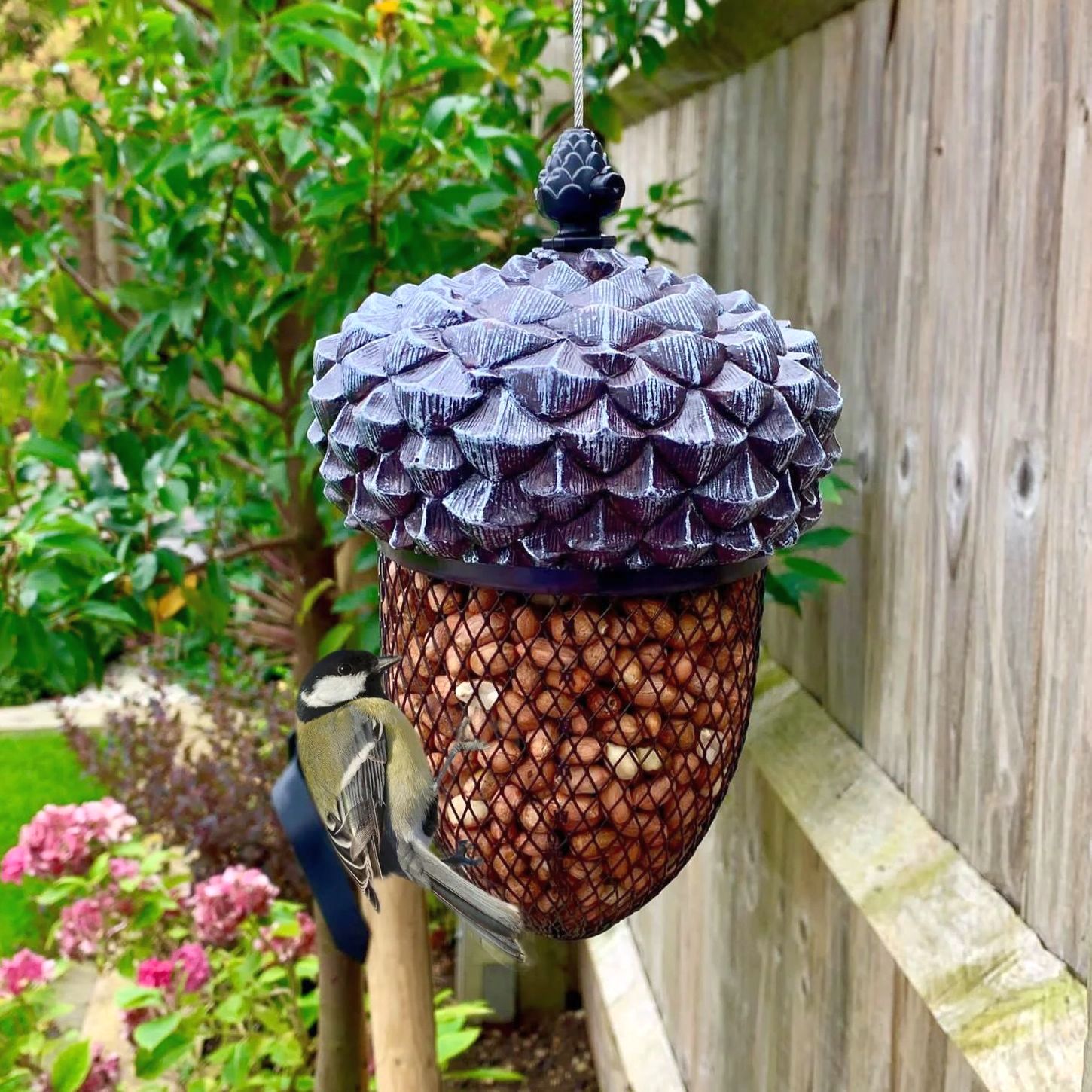 Sterling Acorn Peanut Mesh Bird Feeder Set of 2