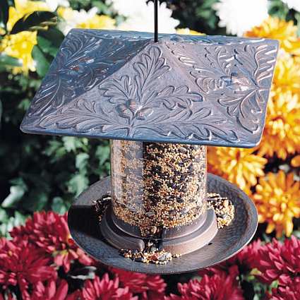 Classic Oakleaf Seed Tube Feeder Small