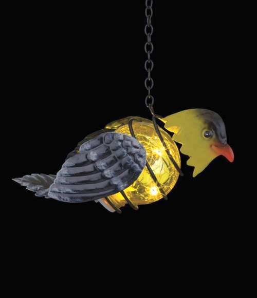 Goldfinch Solar Bird Lantern 