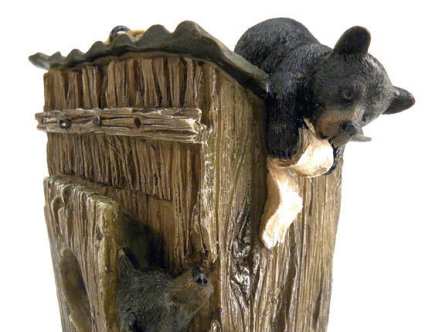 Bears Outhouse Bird House